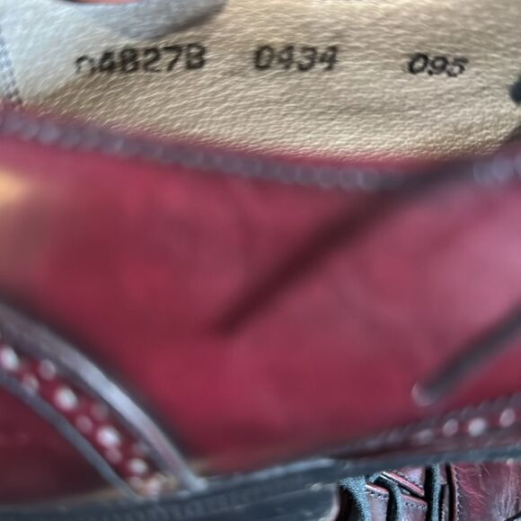 Mario de Gerard burgundy oxfords size 9.5 main image 4